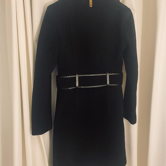Mackage black wool / cashmere peacoat with detachable collar - Picture 3 of 5